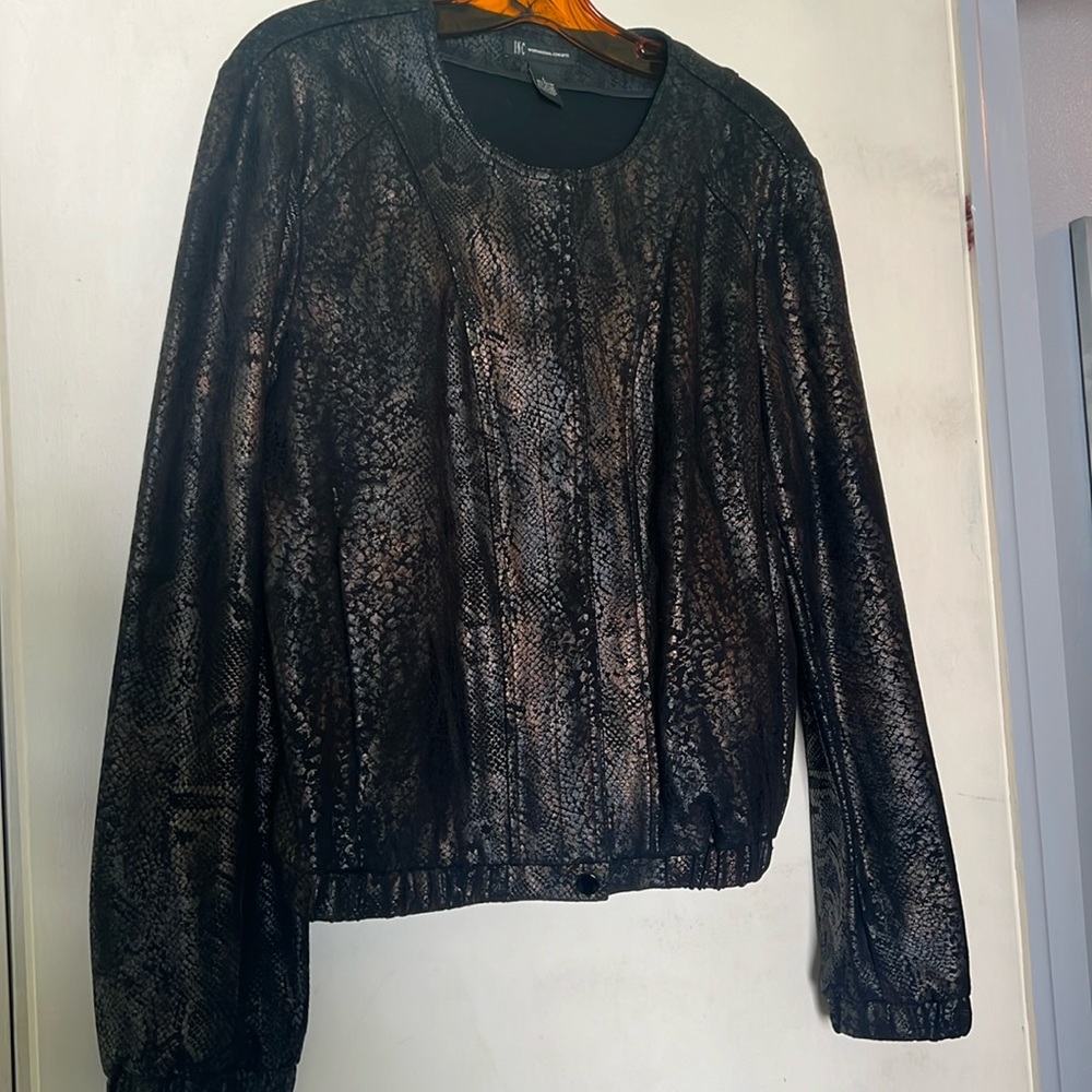 INC International Concept Snake Print Jacket